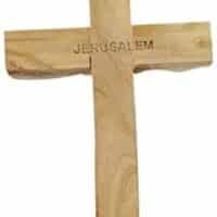 Hand Carved Olive Wood Wall Cross – Cultural & Historical Design