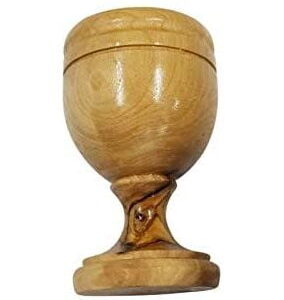 LION OF JUDAH MARKET Olive Wood Communion Cup 2.75″ a true keepsake from the Holy Land