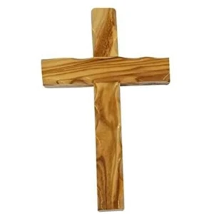 Hand Carved Olive Wood Wall Cross – Cultural & Historical Design