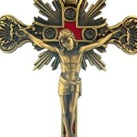 12″ Bronze Standing Altar Cross – Historical and Artistic Church Decor