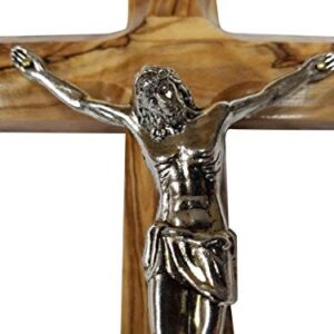 Handcarved from Bethlehem Olive Wood Cross / Crucifix