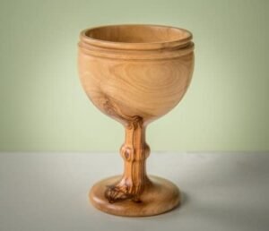 Olive Wood Communion Chalice Cup 2.75"