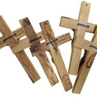 Handcrafted Bethlehem Olive Wood Cross – Cultural & Historical Design