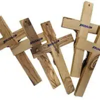 Handcrafted Bethlehem Olive Wood Cross – Cultural & Historical Design
