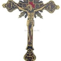 12″ Bronze Standing Altar Cross – Historical and Artistic Church Decor