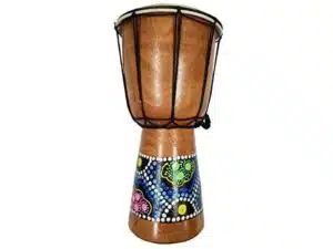 Hand Painted African Djembe Drum Bongo Doumbek 7″