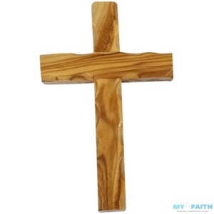 Handcarved from Bethlehem Olive Wood Cross / Crucifix – 6″, Cross