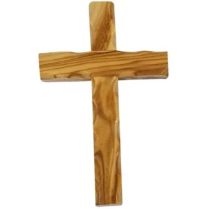 Handcrafted Bethlehem Olive Wood Cross – Cultural & Historical Design – Cross, 6″