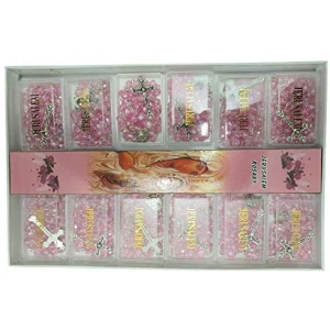Twelve(12) Pink Crystal Catholic Rosaries Necklaces in Gift Boxes