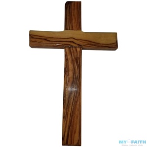 Handcarved from Bethlehem Olive Wood Cross / Crucifix – 10″, Cross