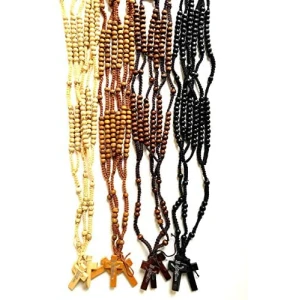 Dozen-12pcs Authentic Wooden Beads Rosaries from Bethlehem Holy Land