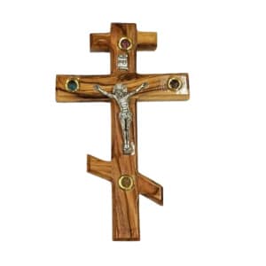 Handcrafted Bethlehem Olive Wood Cross – Cultural & Historical Design