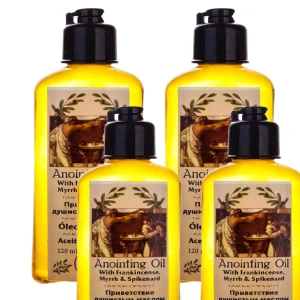 4 Units Bundle – Authentic Frankincense, Myrrh, And Spikenard Anointing Oil 120 ml/4 oz