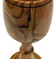Olive Wood Communion Chalice Cup 6″