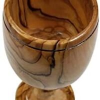 Olive Wood Communion Chalice Cup 6″