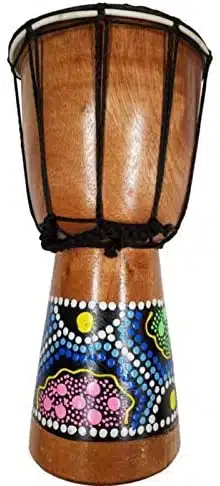 Hand Painted African Djembe Drum Bongo Doumbek 7″