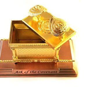 Gold Plated Ark of the Covenant Replica from Israel (7″ X 4.5″ X 4″)