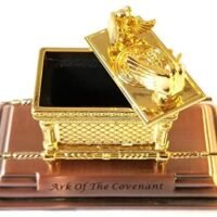 Beautiful designed Golden miniature Ark of the Covenant From Israel (4″ X 2″ X 3″)