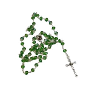 Exquisite Rosaries from Jerusalem: A Cultural and Historical Collection – Green Glass Rosary