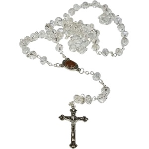 Exquisite Rosaries from Jerusalem: A Cultural and Historical Collection – Clear Glass Rosary