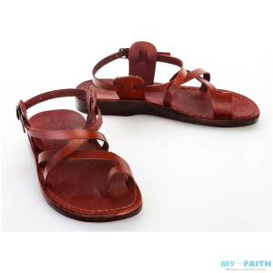 Holy Land Unisex Leather Biblical Sandals Jesus Sandals – 9.5 Women/8 Men (41)