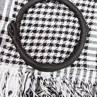 Middle Eastern Red/Black & White Kafiya Keffiyeh Kufiya with Aqal Rope