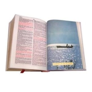 Bethlehem Olive Wood  Bible with Holy Soil – King James Red Letter Edition