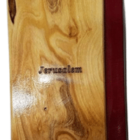 Bethlehem Olive Wood  Bible with Holy Soil – King James Red Letter Edition
