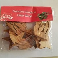 Olive Wood Ornament – Set of 10