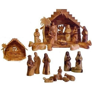 Faceless Olive Wood Nativity Set: A Beautiful Expression of Faith and Holiness