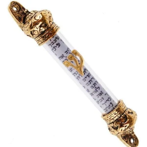 Silver Plated/Gold Plated/Red Bronze Plated With Crown Cover  Mezuzah