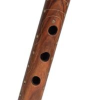 Wooden Flute, Inlay design Bansuri, Musical Mouth Woodwind Instrument, Musical Flute