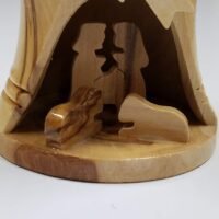 Unique Handmade Nativity Bell Ornament – 3.5″