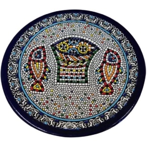 Armenian Ceramic Hand-painted Tabgha-Plate (5.2 inches-13cm)