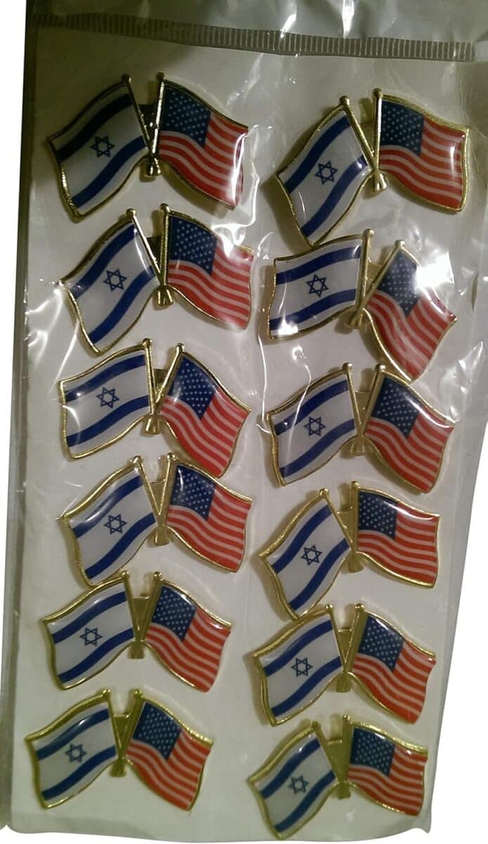 United States & Israel – Friendship Lapel Pin – 10 Units Bundle