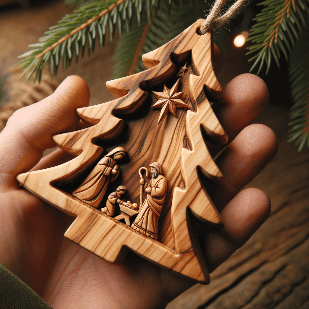 Timeless Craft: The Olive Wood Nativity Ornament's Journey From Bethlehem