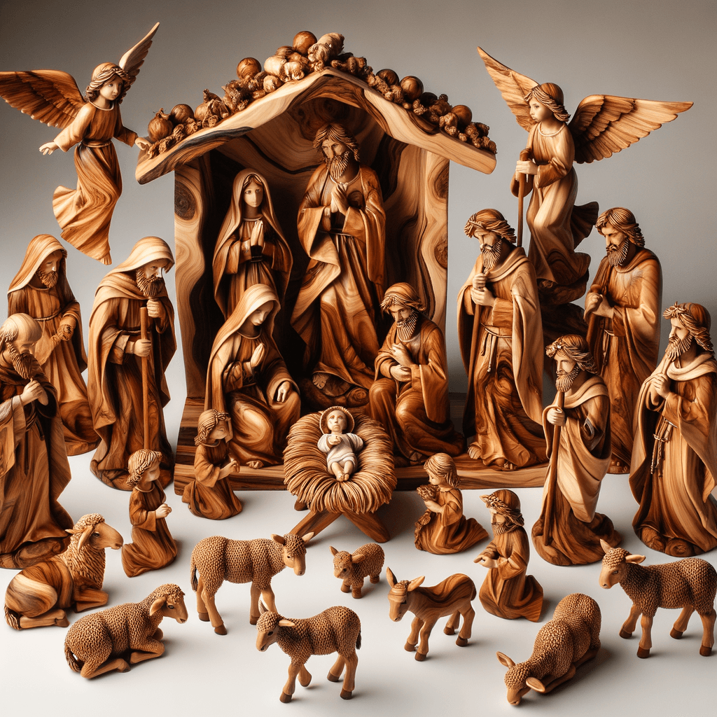The Divine Tale Of The Olive Wood Nativity Set: A Christian Legend