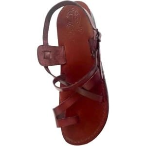 Heritage Leather Sandals Brown Style:6 – Inspired by Ancient Biblical Designs from the Holy Land