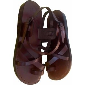 Heritage Leather Sandals Brown Style:6 – Inspired by Ancient Biblical Designs from the Holy Land