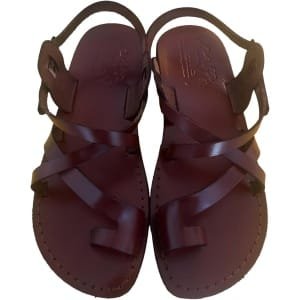 Heritage Leather Sandals Brown Style:6 – Inspired by Ancient Biblical Designs from the Holy Land